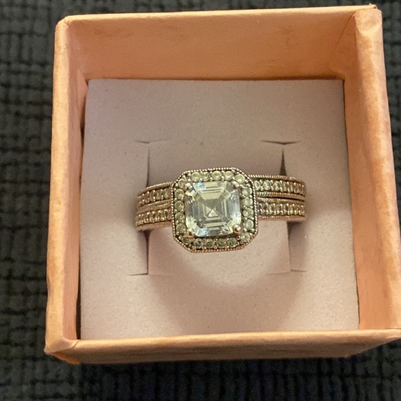 Sterling Silver Wedding Band Set - Picture 2 of 9